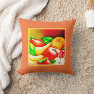 Coussin Belle Peinture Tropicale De Fruits. Commandez dès