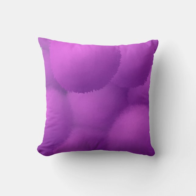 Coussin Belle peinture violette Allium Flower (Recto)