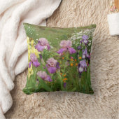 Coussin Belle photo florale d'iris violet (Couverture)