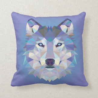 Coussin Belle protection géométrique de loup