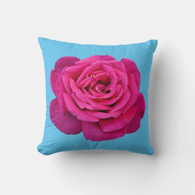 Coussin Belle rose rose (Recto)
