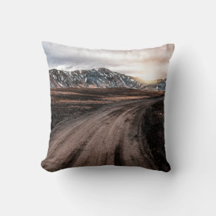 Coussin Belle route Landmanalaugar gravier chemin de pouss