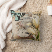 Coussin Belle souris, ferme, enfants à fleurs et pépinière (Couverture)