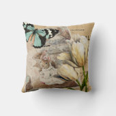 Coussin Belle souris, ferme, enfants à fleurs et pépinière (Verso)