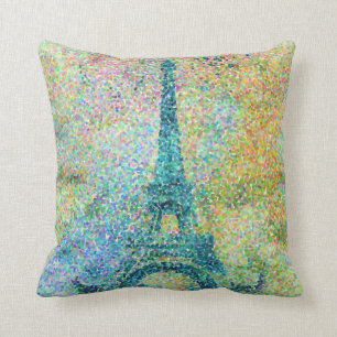 Coussin Belle tour Eiffel vintage à la mode