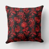 Coussin Belle, vintage, noire, rouge, embossée barrage de (Verso)