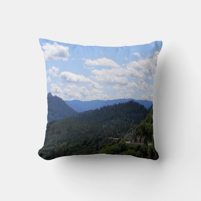 Coussin Belle vue sur la vallée... (Recto)