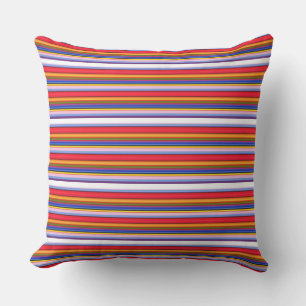 Coussin Belles bandes magiques colorées