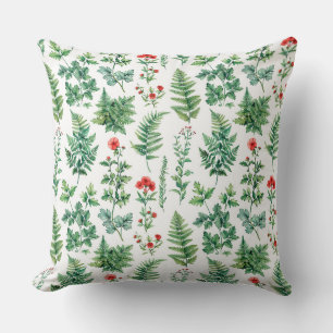 Coussin Belles brindilles vertes gracieuses de différents