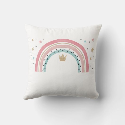 Coussin Belles étoiles arc-en-ciel (Verso)