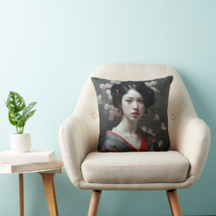Coussin Belles fleurs de Geisha