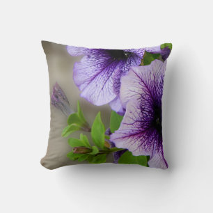 Coussin Belles fleurs de printemps violet