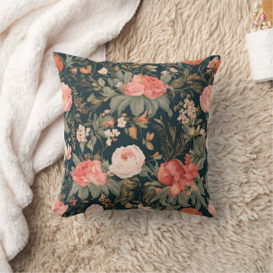 Coussin Belles fleurs de rose florales