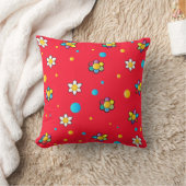 Coussin Belles fleurs mignonette motif pour chambre enfant (Couverture)