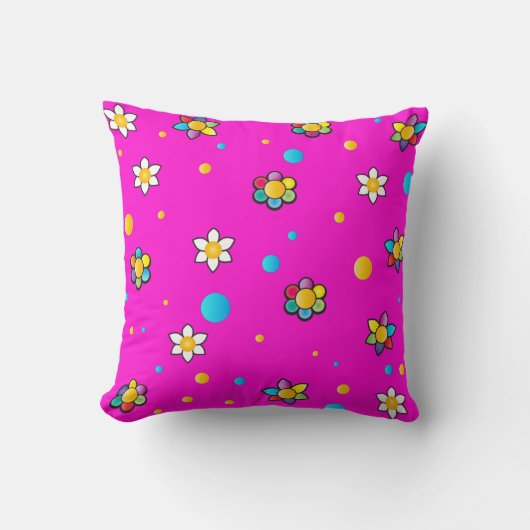 Coussin Belles fleurs mignonnes motif pour la chambre des (Recto)