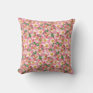 Coussin Belles fleurs roses