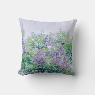Coussin Belles fleurs violettes