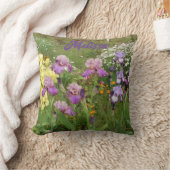 Coussin Belles Iris Violettes fleur floral Jardin (Couverture)