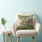 Coussin Belles Iris Violettes fleur floral Jardin (Chaise)