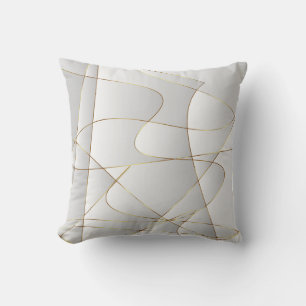 Coussin Belles lignes dorées