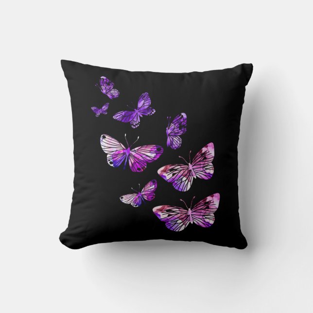 Coussin Belles papillons papillons papillons papillons pou (Recto)