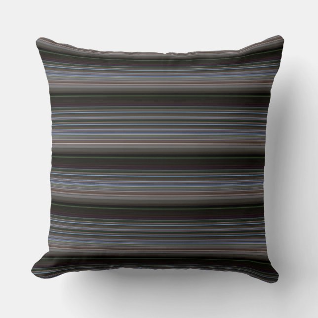 Coussin Belles rayures modernes rétro (Recto)