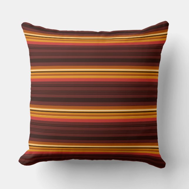 Coussin Belles rayures vintages (Recto)