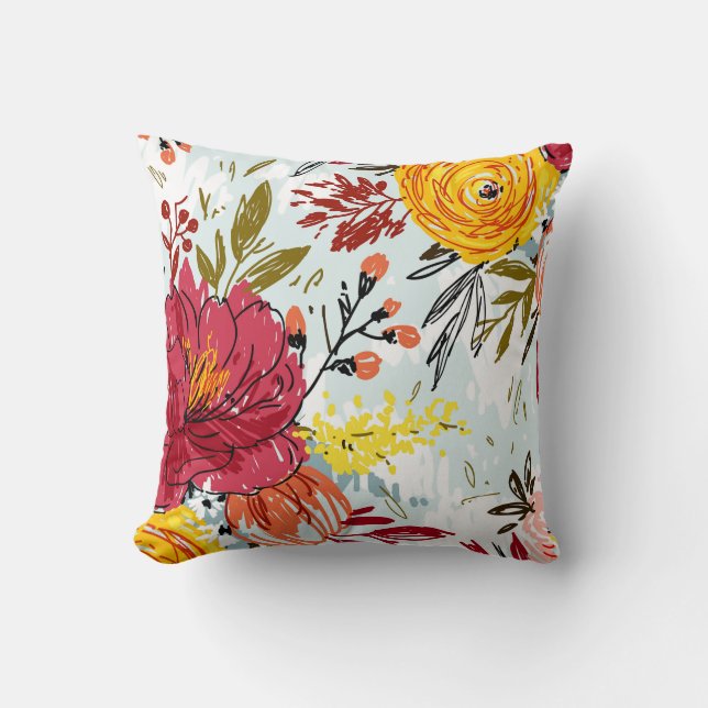 Coussin Belles Roses (Recto)