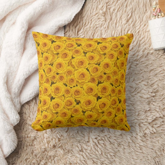 Coussin Belles Roses Jaunes (Couverture)