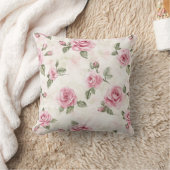 Coussin Belles Roses Roses Fleurs Réception de Mariage (Couverture)