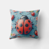 Coussin Ben Ladybugs Parmi Les Blossoms De Sakura (Verso)