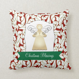 Coussin Bénédictions de Noël avec l'ange