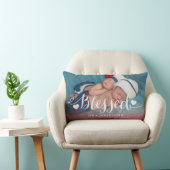 Coussin béni de photo de Valentines de naissance (Chaise)