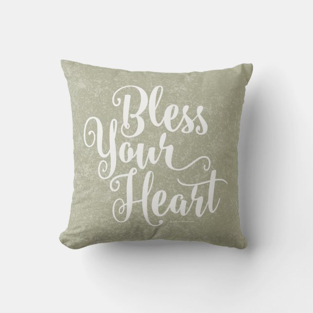 Coussin Bénissez votre coeur (Recto)