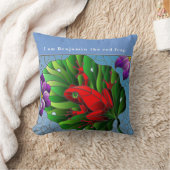 Coussin Benjamin Fleur d'étang grenouille verte Feuille de (Couverture)