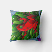 Coussin Benjamin Fleur d'étang grenouille verte Feuille de (Verso)
