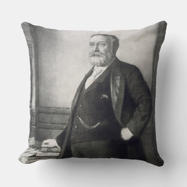 Coussin Benjamin Harrison (1833-1901), 23ème président de (Recto)