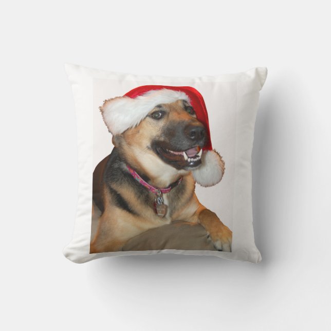 Coussin Berger allemand de Noël (Recto)