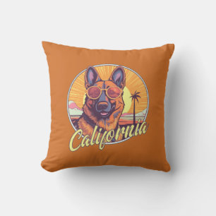 Coussin Berger Allemand sur la Plage