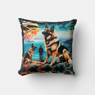Coussin Bergers allemands en randonnée en montagne