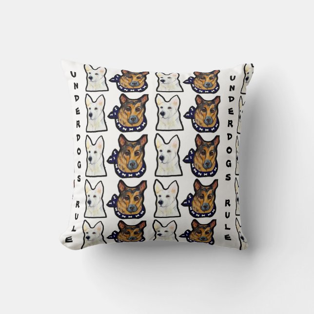 Coussin Bergers Allemands Outsiders (Recto)