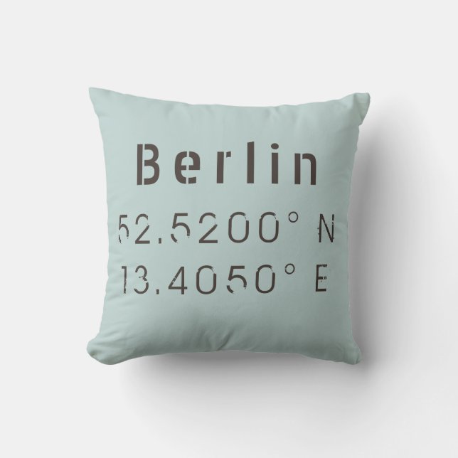 Coussin Berlinale Longitude Latitude Pillow (Recto)