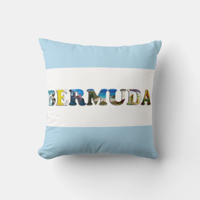 Coussin Bermudes Tropical Beach Photos de Voyage (Recto)