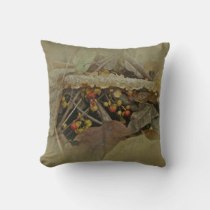 Coussin Berries et vigne d'automne