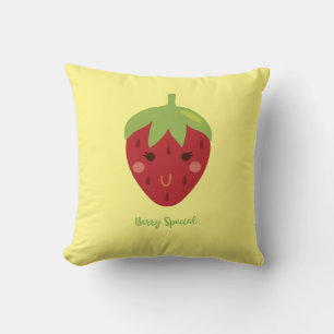 Coussin Berry Special Souriant fraise