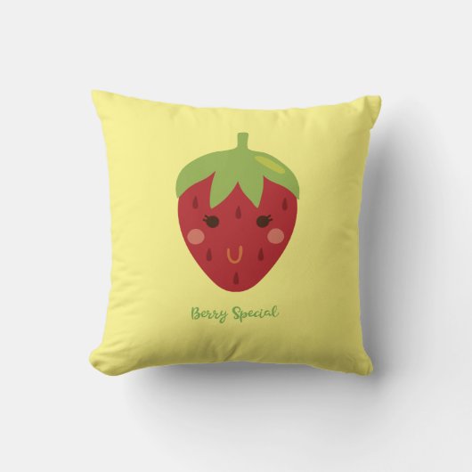 Coussin Berry Special Souriant fraise (Recto)