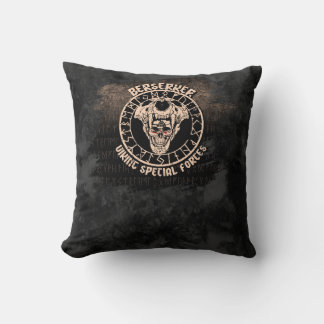 Coussin Berserker Viking Forces Spéciales Crâne Rune Nordi