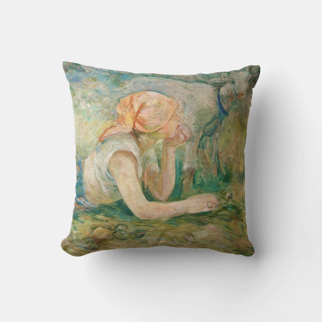 Coussin Berthe Morisot - Berger au repos (Recto)