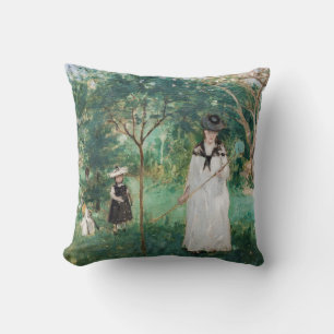Coussin Berthe Morisot - La chasse aux papillons