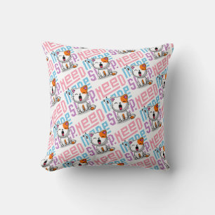 Coussin Besoin de plus de sommeil Funny Cat expression d